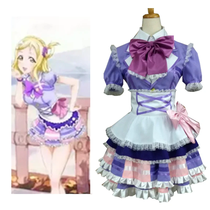 Custom Made LoveLive Sunshine Aqours Is Your Heart Shining Ohara Mari Cosplay Costume Stage Dress Women Anime Outfits Halloween