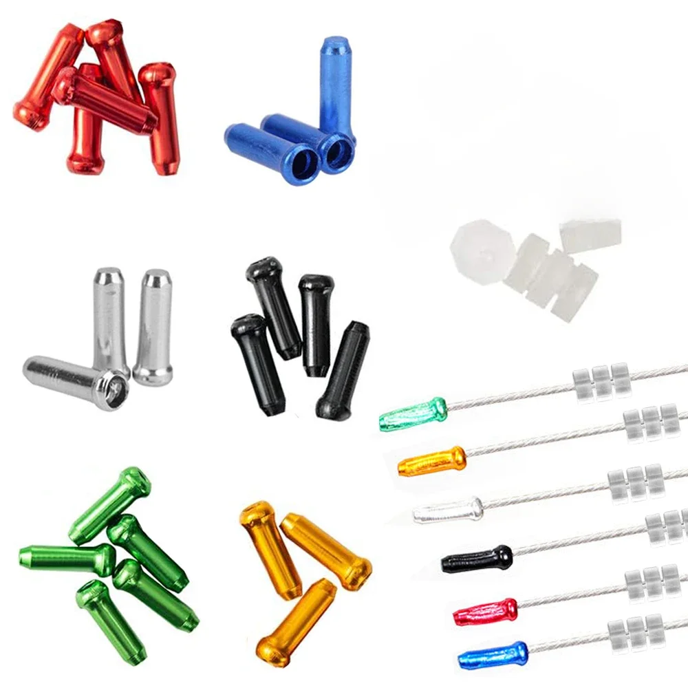 AliExpress Bike Cable O-Ring Rubber Donuts Print Protector Bicycle Brake Wire Aluminum End Caps for MTB Road Derailleur Line