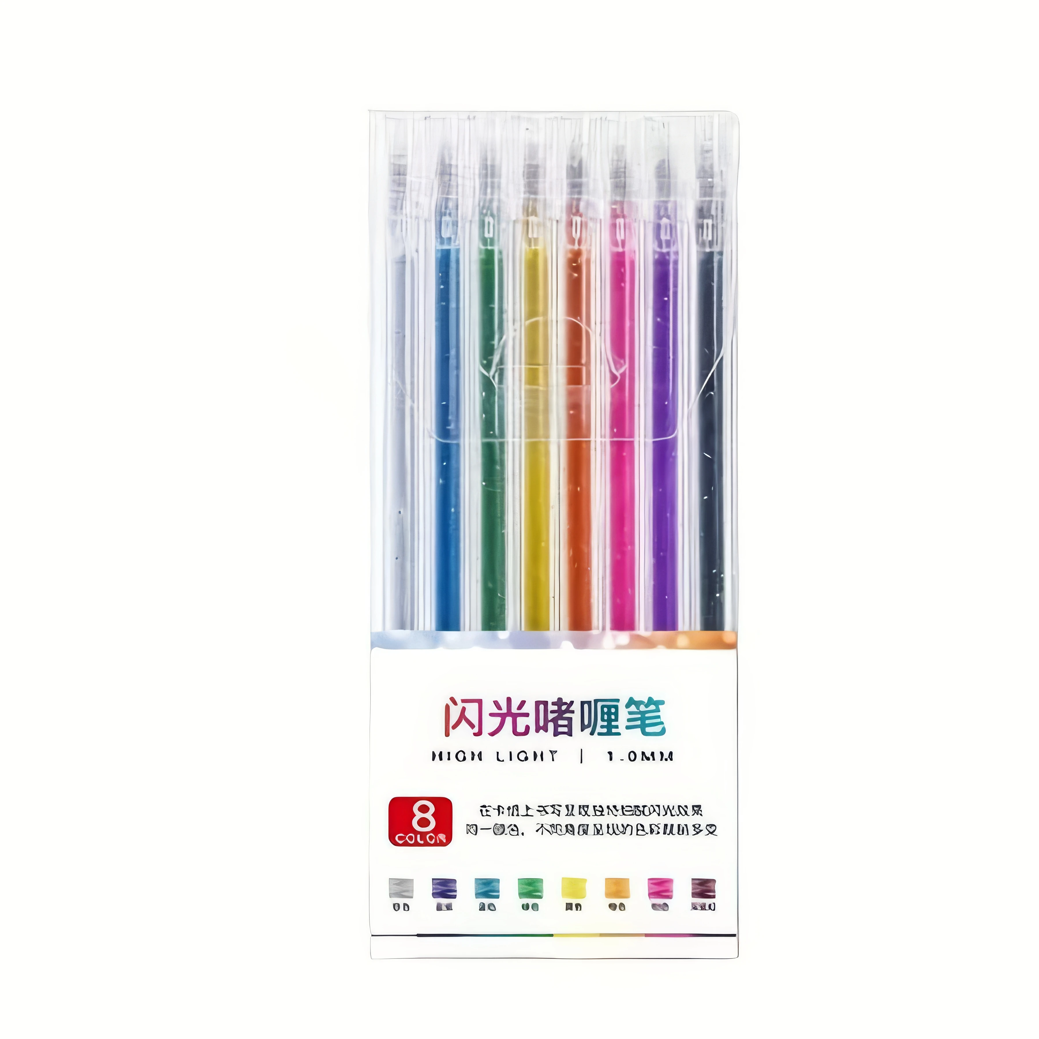 

8 Sparkle Gel Pens for Creative Projects​ – Washable Ink and Durable Tips for Detailed Artwork and Craft Designs