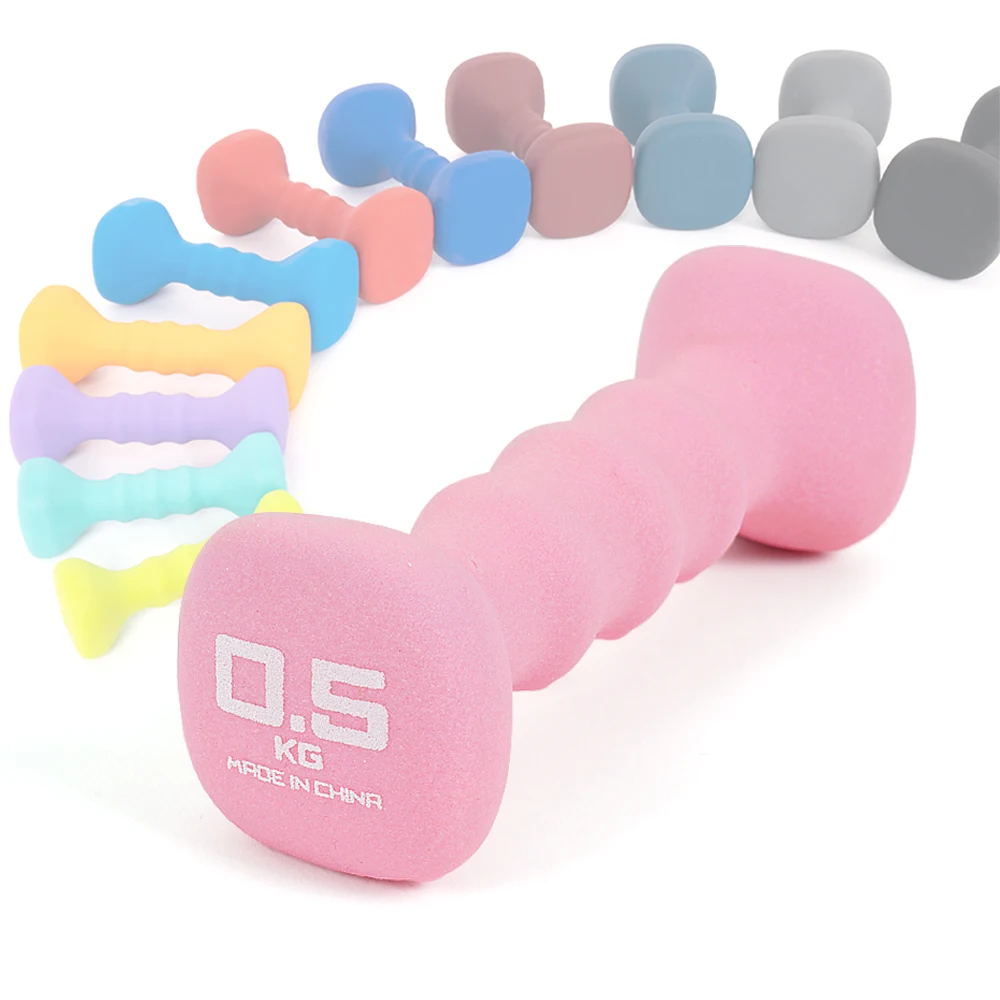 IWANNA Neoprene square Dumbbell 0.5kg - 10kg home training women