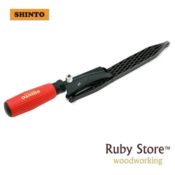 Japanese Shinto Double-Sided(Coarse and Fine) Saw Rasp, Straight Handle with Replaceable Blade, Made in Japan