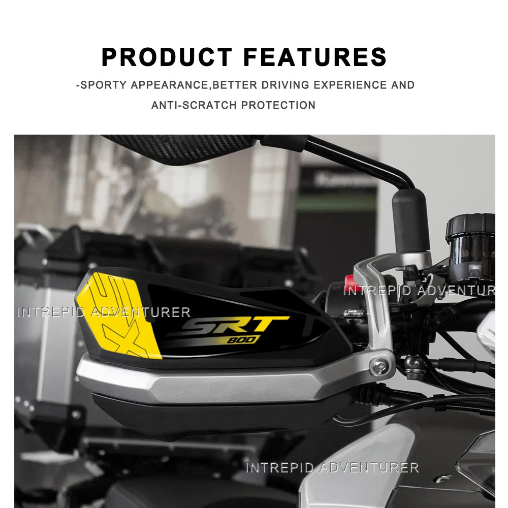 For SRT 800 SX 2024 Yellow Motorcycle Side fuel tank pad Protection Sticker 3D Gel Resin Sticker waterproof Kit