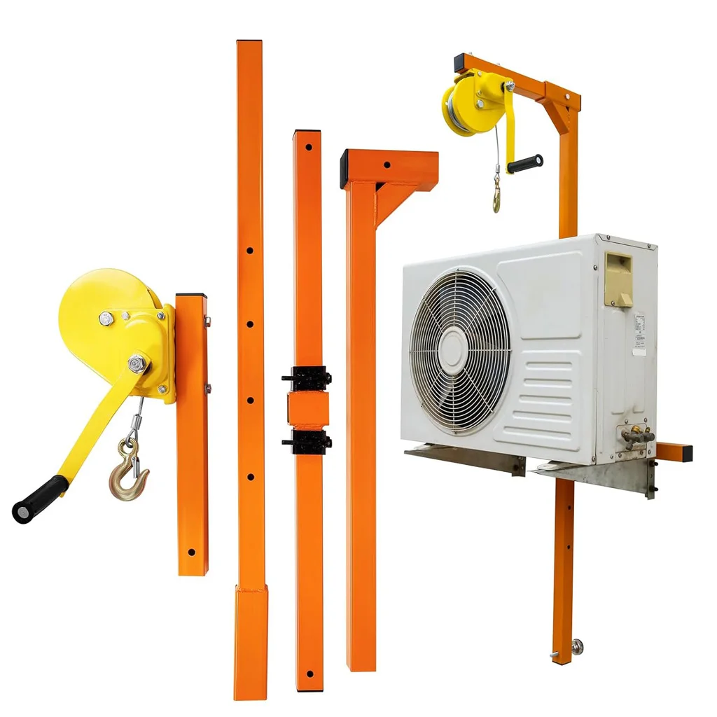 Portable Air Conditioner Lifter,330lbs Capacity Installation 64.9FT Lifting Tool,Outdoor Lifting Crane Tool for Air Condition