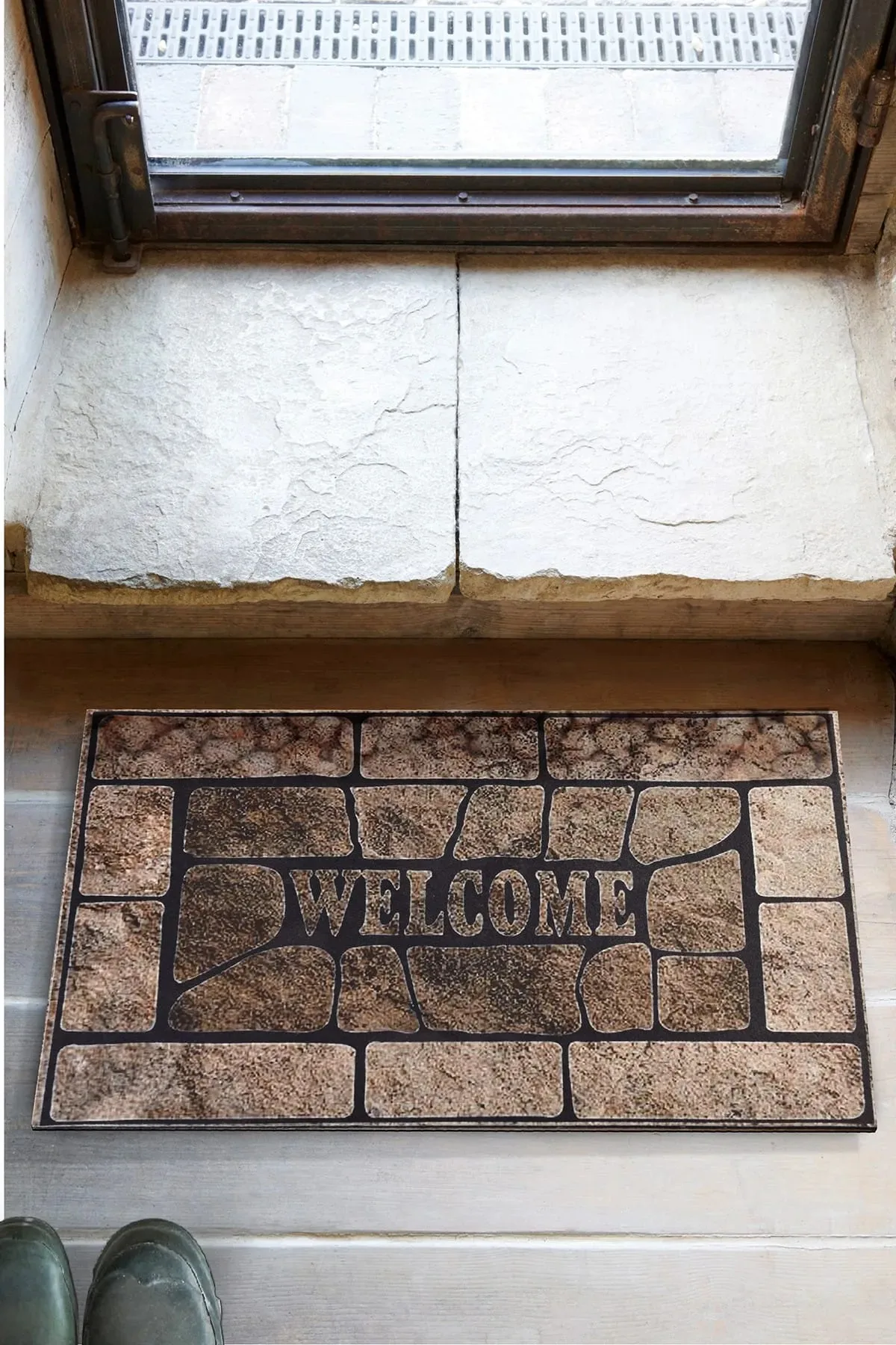 Custom Design Interior and Exterior PVC Door Mats. Completely Eliminates Dust and Dirt. Long Lasting for Use with 100% PVC Bottom Ba