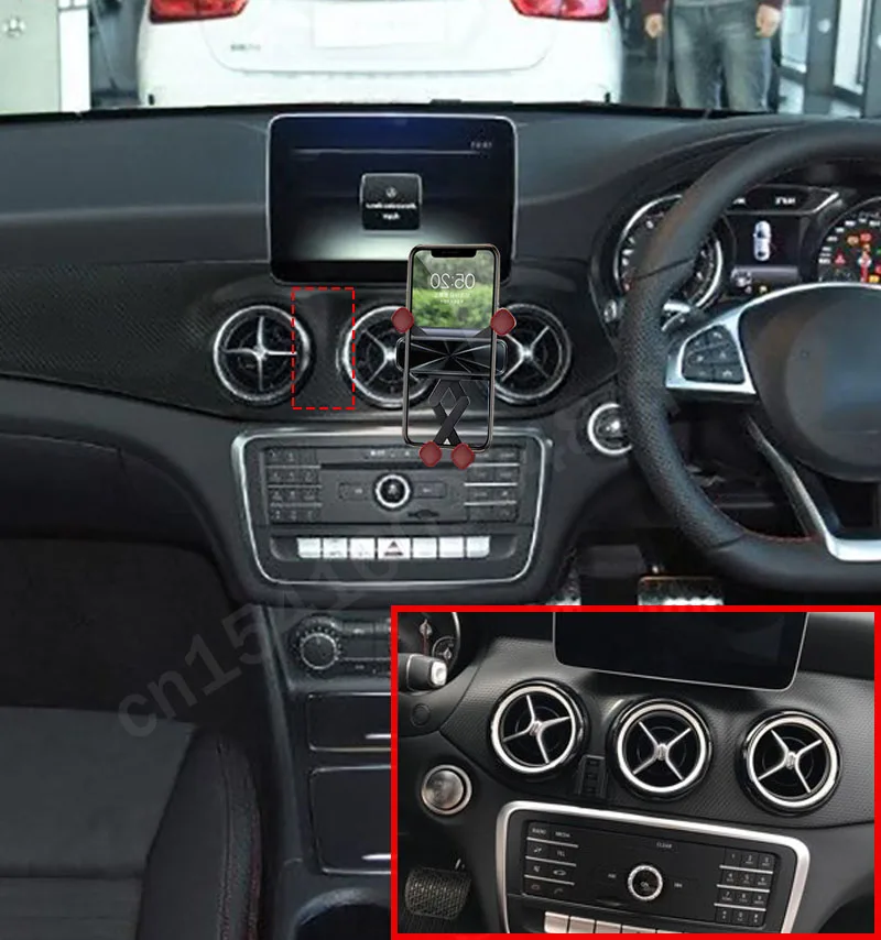 Mercedes Benz için yerçekimi araba telefon tutucu cep cep telefonu destek dağı W117 Mercedes C118 CLA 2013-2023 aksesuarları