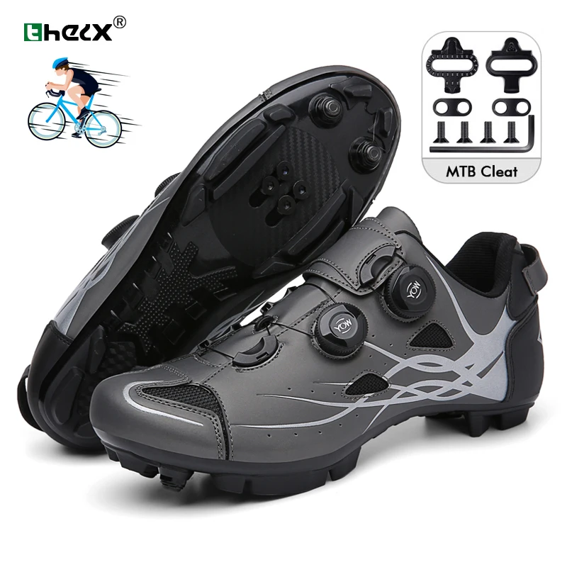 2023 Cycling Shoes Mtb with Cleats Men Sports Dirt Road Bike Shoes Speed Flat Sneakers Racing Women Mountain Biking SPD Footwear