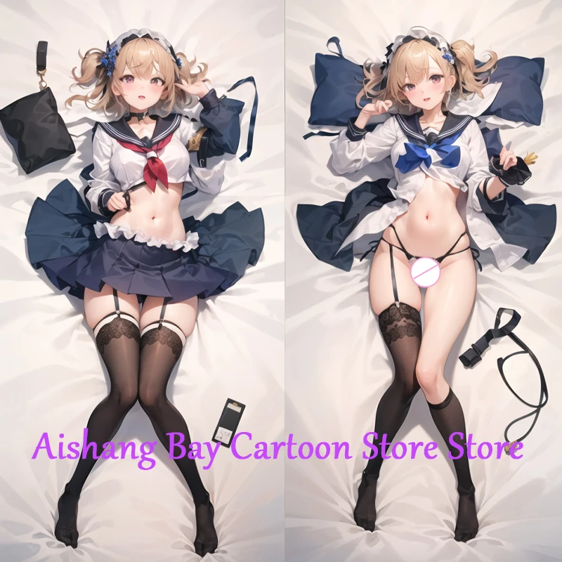 Anime Dakimakura Pillow Uniform Undressing 2-Side Print Pillowcase Hugging Body Cushion Cover Otaku Waifu