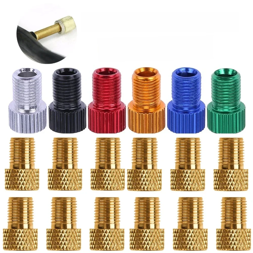 AliExpress JOCESTYLE 4/5/10/20pcs Presta To Schrader Adaptors Aluminum Alloy Tire Valve Connectors Copper Bike Pump Tire