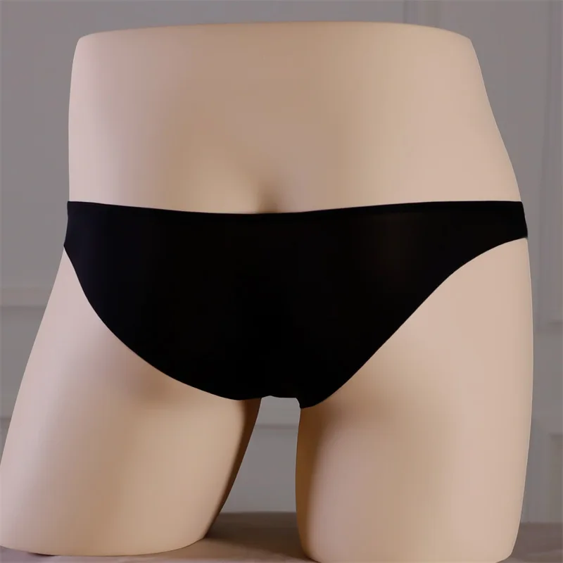 Homens sexy sedoso elástico shorts transparente ver através de cuecas roupa interior sem costura cintura baixa conforto ultra fino