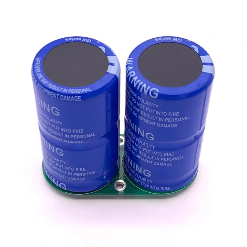 

2pcs 2.7V 500F Super Farad Capacitor Single Row With for Protection Board 5.4V 250F High Frequency Low Ultracapacitor