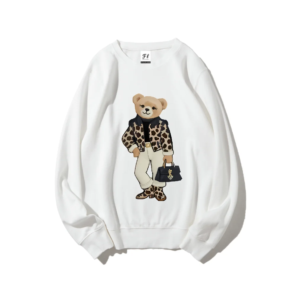 

Women's Casual Fashion Round Neck Faux Sweater Top Animal Print Comfortable Knitwear for Fall & Winter Stylish H-Type Fit