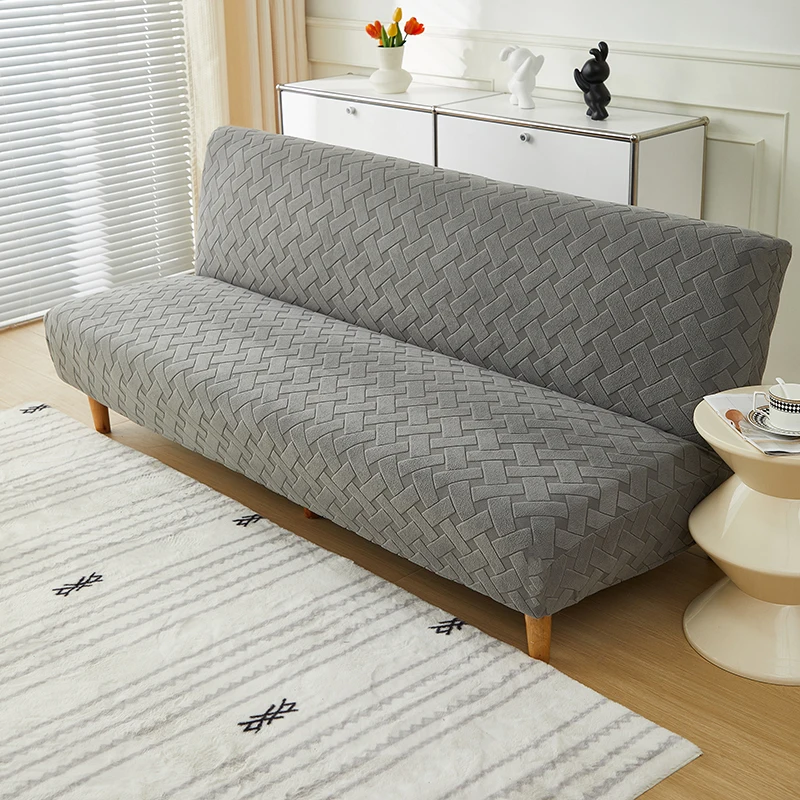 1 PC Pattern Jacquard Sofa Bed Protector Easy Remove Couch Cover for Bench with Armrest Home Decor Cushion