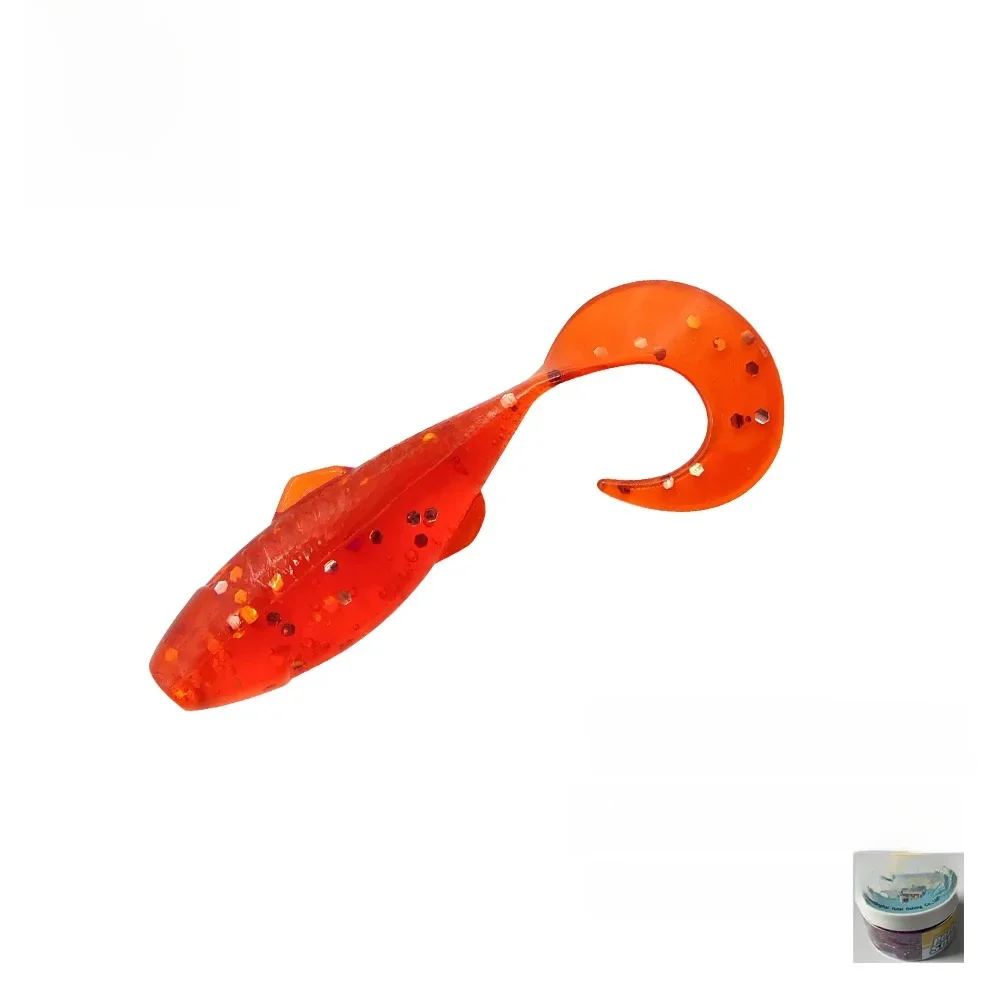 ESFISHING appât souple Sexy Shad 45mm 20 pièces leurres de pêche à la carpe souples Peche petits leurres de grub