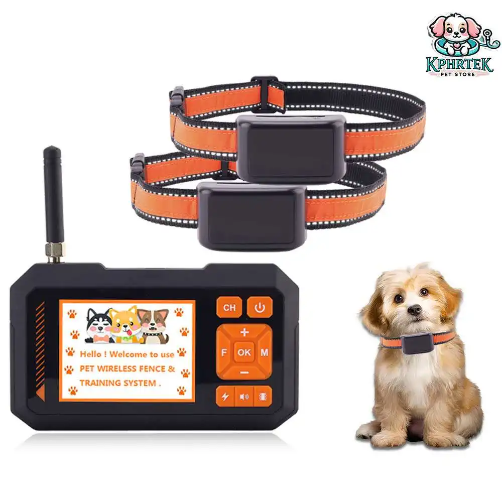 

For 2 Dogs 3-in-1 dog training device multi-function customizable remote control color screen training collar outdoor pet electr