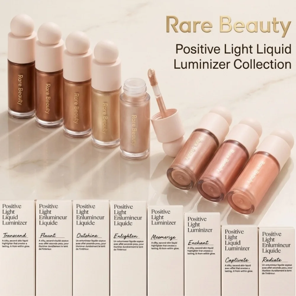 Rare Beauty - Iluminador Innovador de Tacto Sedoso y Ligero, Resistente al Agua, a las Manchas y de Larga Duración, Cosméticos de Maquillaje