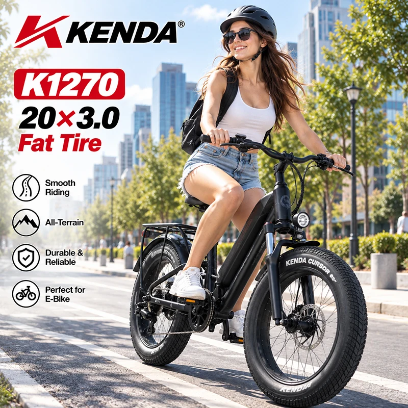 KENDA 20x3.0 16x4.0 Fatbike-Reifen mit Schlauch 76-406 E-Bike Elektrofahrrad Breiter Reifen – Detail 1