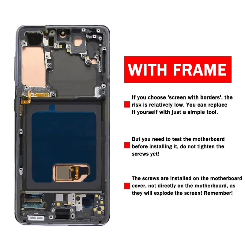 TFT Quality S21 Display Screen For Samsung S21 5G LCD G991B G991B/DS G991U Display Touch Screen Digitizer with Frame