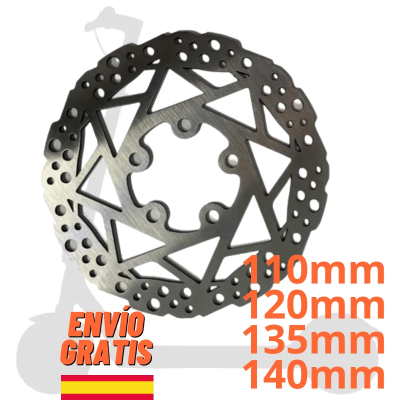 ✅Brake Disc Electric Scooter Xiaomi M365 / Pro 2 And 4 / 1S / Essential / Mi 3 / Cecotec Bongo Serie A / Smartgyro Speedway Rockway Crossover 6 Holes - 110 Mm 120Mm 140Mm Accessories and Spare Parts