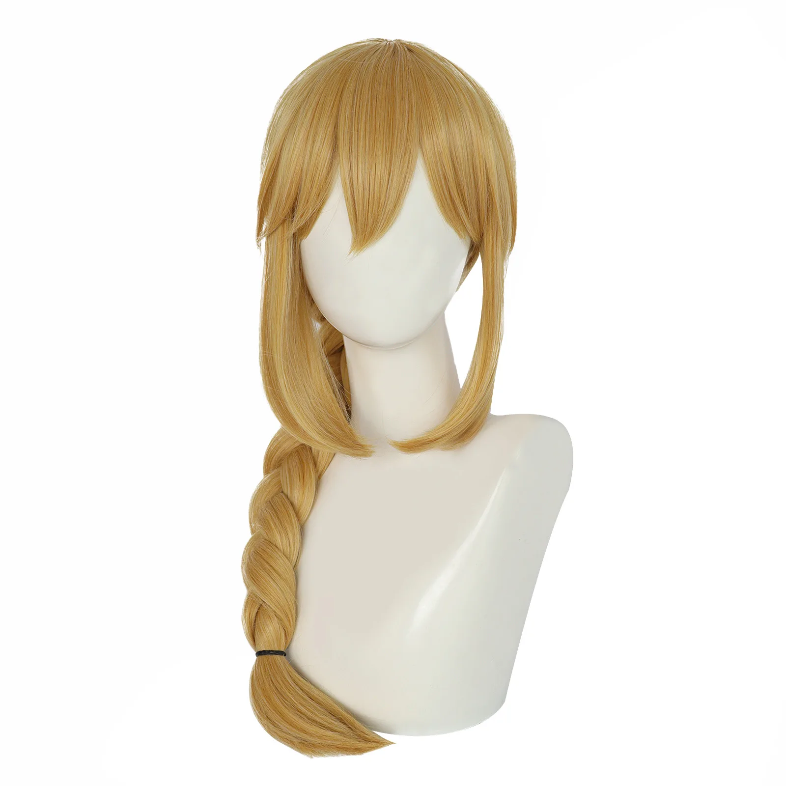 

Synthetic Having bangs Yellow Long Straight Applejack Cosplay Wig with Bangs Anime Halloween Carnival Comic Exhibition Cosplay