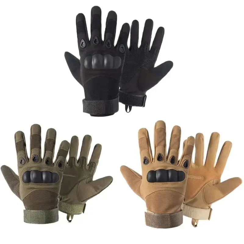 AliExpress NONE Hunting Riding Tactical Gloves Cycling Glove Sport Climbing Paintball Shooting Ski Full Finger Finger motorcycle Gloves