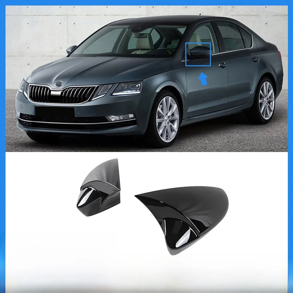 Dla Skoda Octavia MK3 2015-2020 pokrywa lusterka bocznego wstecznego samochodu wykończenia akcesoria samochodowe — zdjęcie 2
