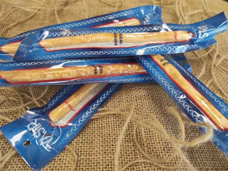 신선한 칫솔 무슬림 Miswak 천연 Siwak Arak 치아 클리너, 부드러운 친환경 브러시, 아랍어 터키어, 60 개