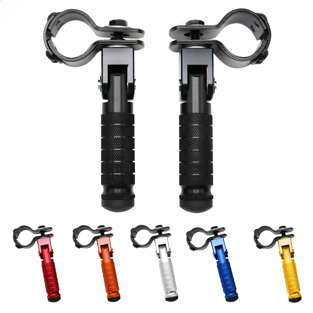 AliExpress 22-27/30-35mm Clamp CNC Aluminum Motorcycle Part Universal  Pedals Folded Footrest Footpeg Motorcycles ,Mopeds,Scooters,bicycle