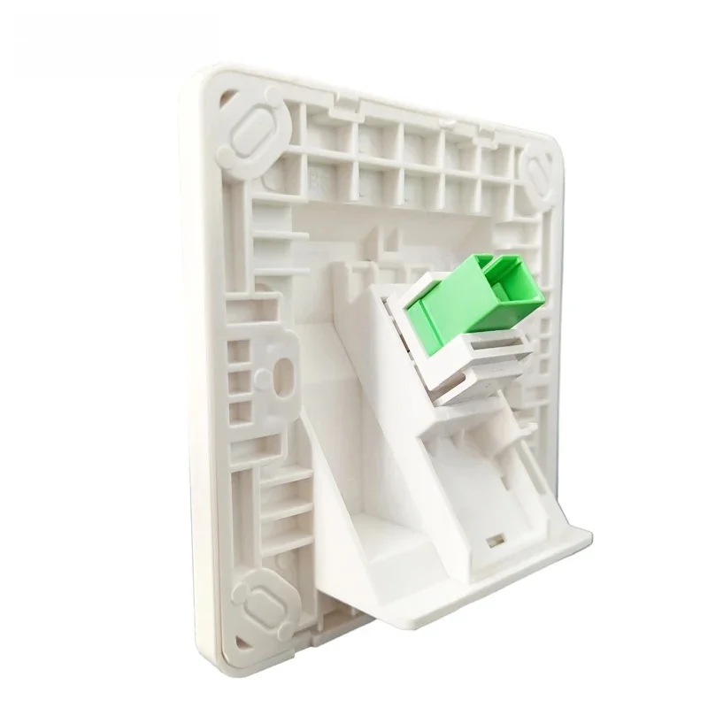 Panneau mural coudé SC APC pour fibre optique, prise réseau, couremplaçant SC LAN 86x86mm