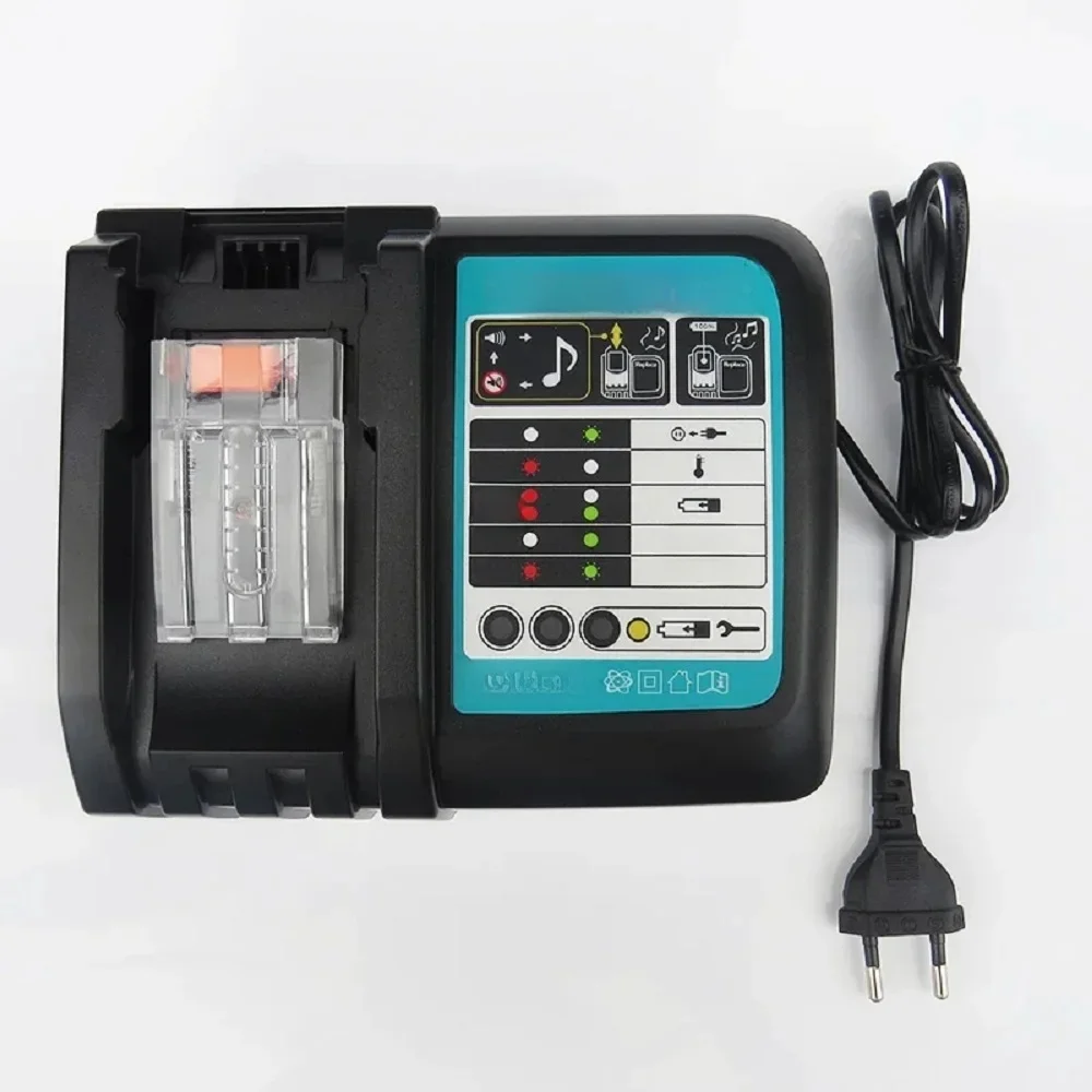 3A Batterij Oplader Voor Makita 14.4V 18V Li-Ion batterij BL1415 BL1430 BL1815 BL1830 BL1840 BL1850 BL1860 DC18RC DC18RA EU Plug - afbeelding 2