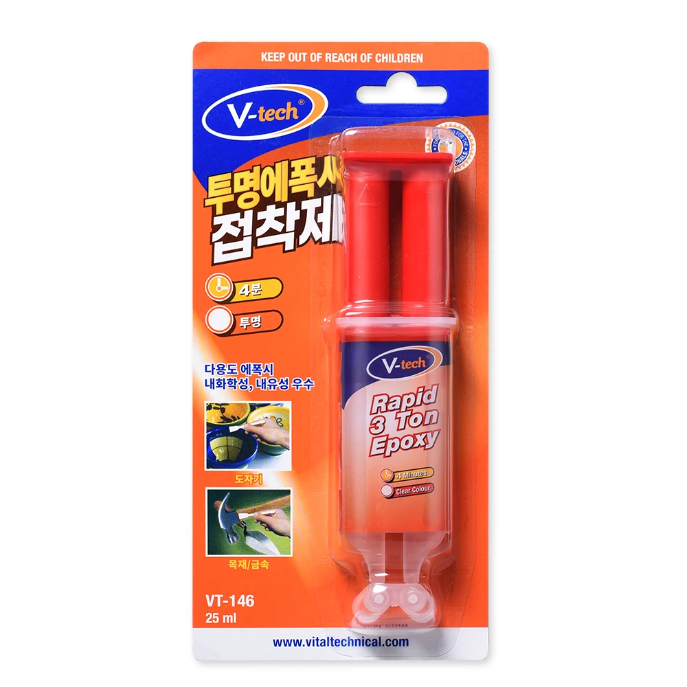 VT-146 V-TECH syringe strong transparent epoxy adhesive bond