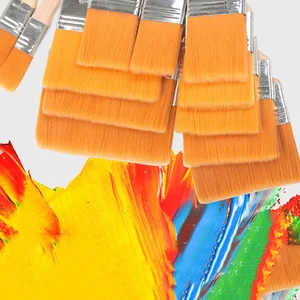 Nylon Paint Brushes Set Memory for Acrylic Oil Design, Watercolor Painting Wood Brush Tools, Art Supplies, 12PCs per Set 8 Main Sales Brush Watercolor - №2