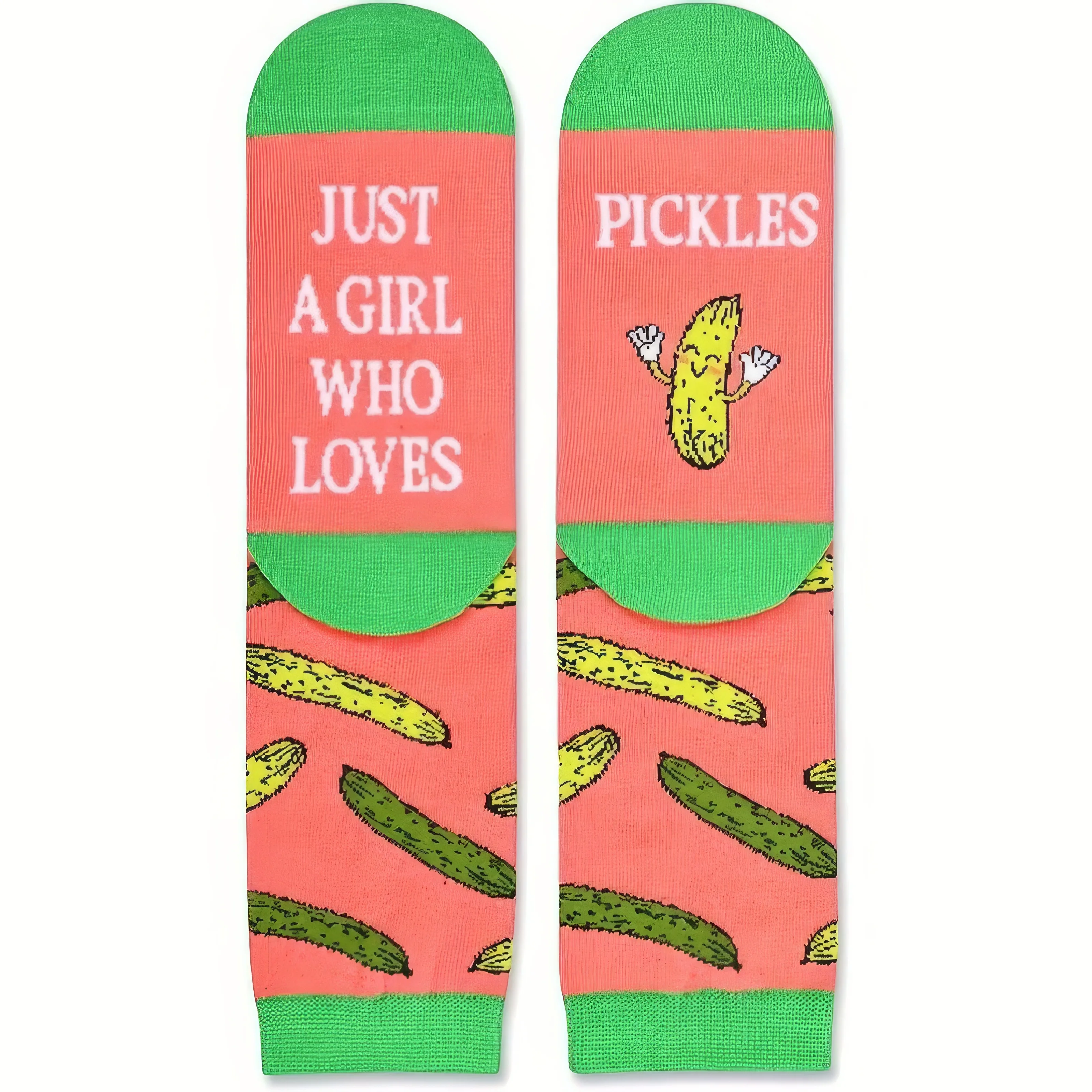 4 أزواج من جوارب كيمتشي الممتعة، مصنوعة من نسيج مرن، مناسبة لملابس الخريف والشتاء، مع أنماط ممتعة