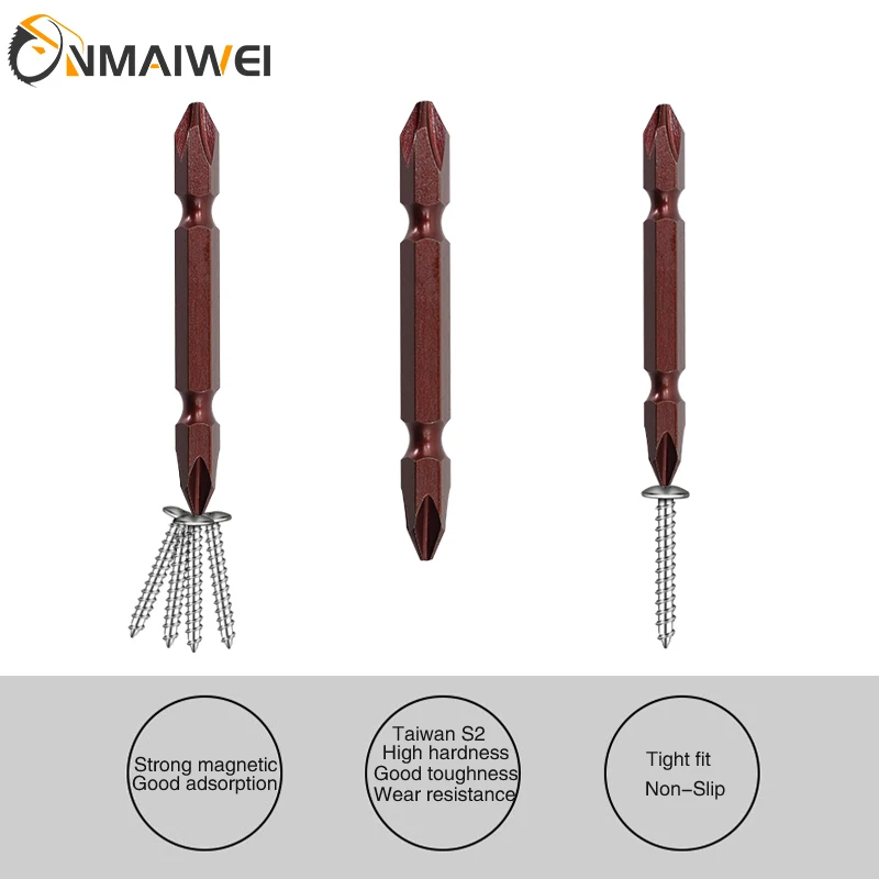 4.33in 2.4in PH2 Magnetic Screwdriver Bits 1/4 Inch Hex Shank,65mm 110mm Multiple sizes for various scenarios