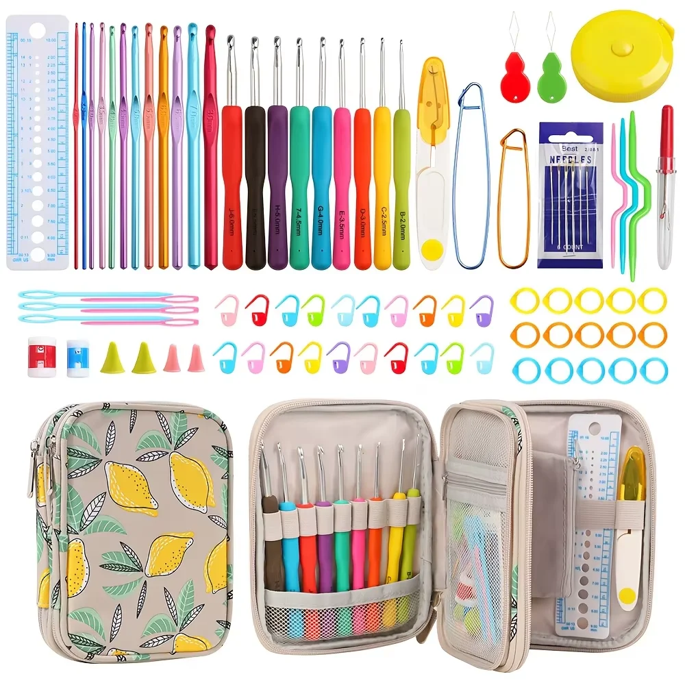 

The crochet storage bag set is suitable for beginner weaving enthusiasts as a DIY crochet set.