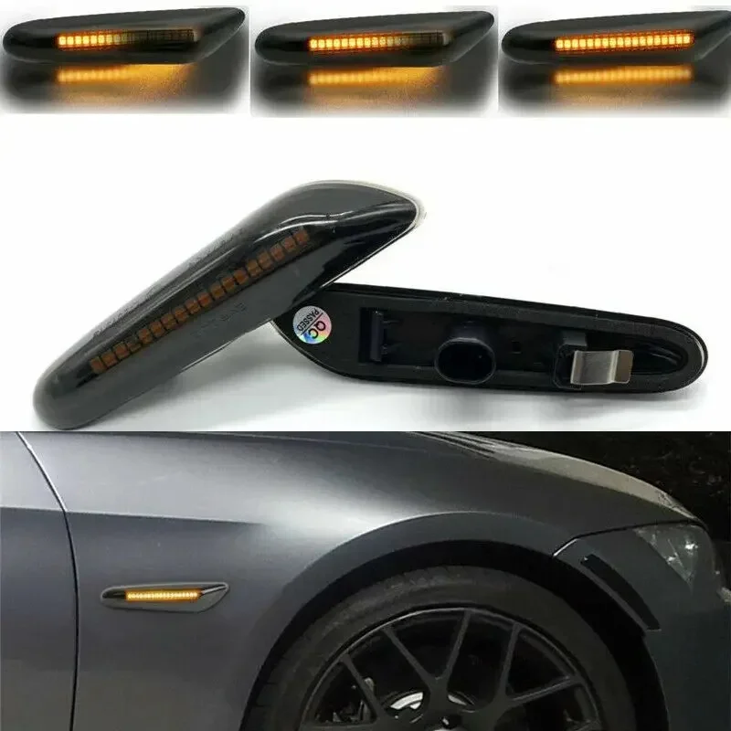Para sekwencyjnych migających kierunkowskazów LED do BMW X3 E60 E61 E90 E91 E87 E81 E83 X1 E84 E88 E92 E82 E46 — 2