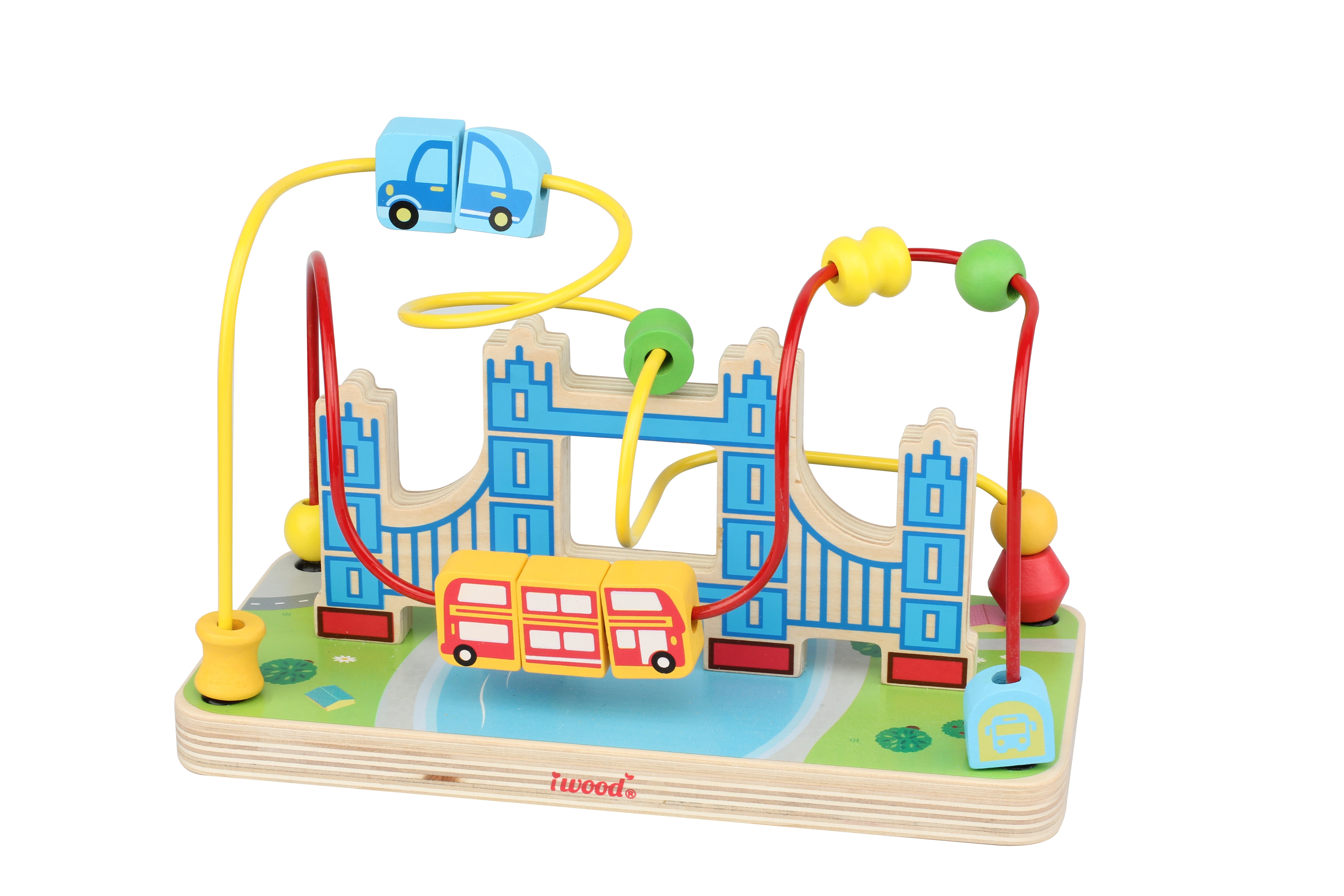 Labyrinth London bridge wooden toys for babies