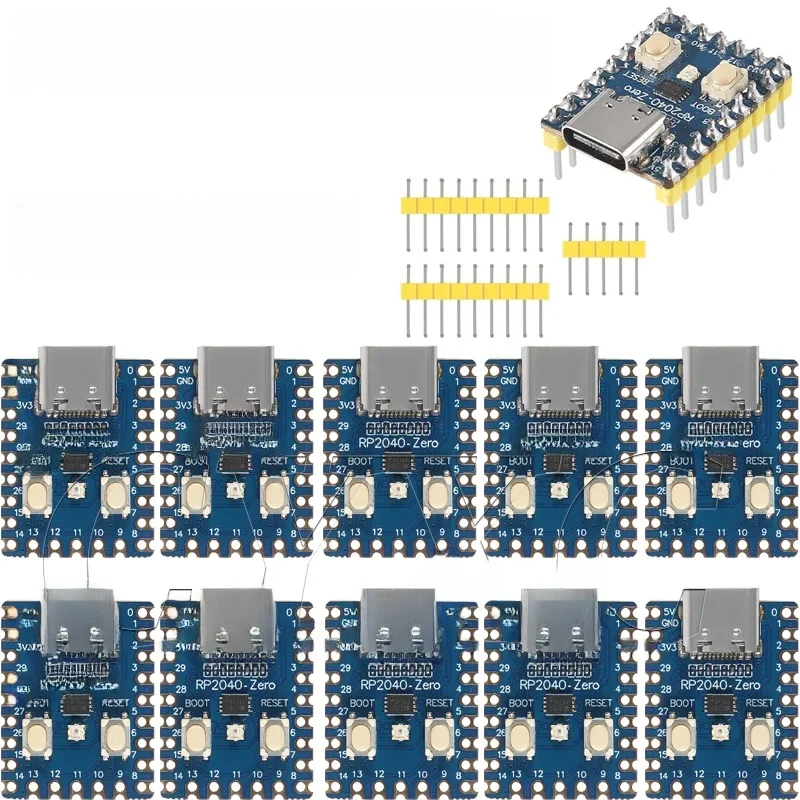 RP2040-Zero RP2040 Mikrokontroler PICO Płyta rozwojowa Dwurdzeniowy procesor Cortex M0+ 264KB 2MB Flash — zdjęcie produktu 7