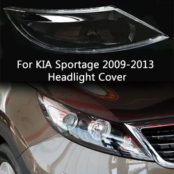 For Kia Sportage R 2009 2010 2011 2012 2013 front Car Headlight Cover Lens Shell Lampcover Lampshade Headlamp Light mask