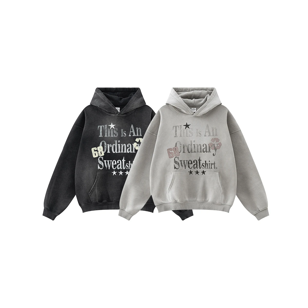 Amirise 332G Slogan Print Vintage Sweatshirts Designer Cloth Y2k Style Harajuku 2025 New Hip Hop Mens clothing Streetwear Hoodie