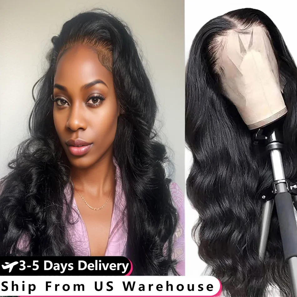 

30 Inch 13x6 Body Wave Lace Front Wigs Human Hair Pre Plucked Curly 13x4 HD Lace Frontal Wig Body Wave Wigs for Women