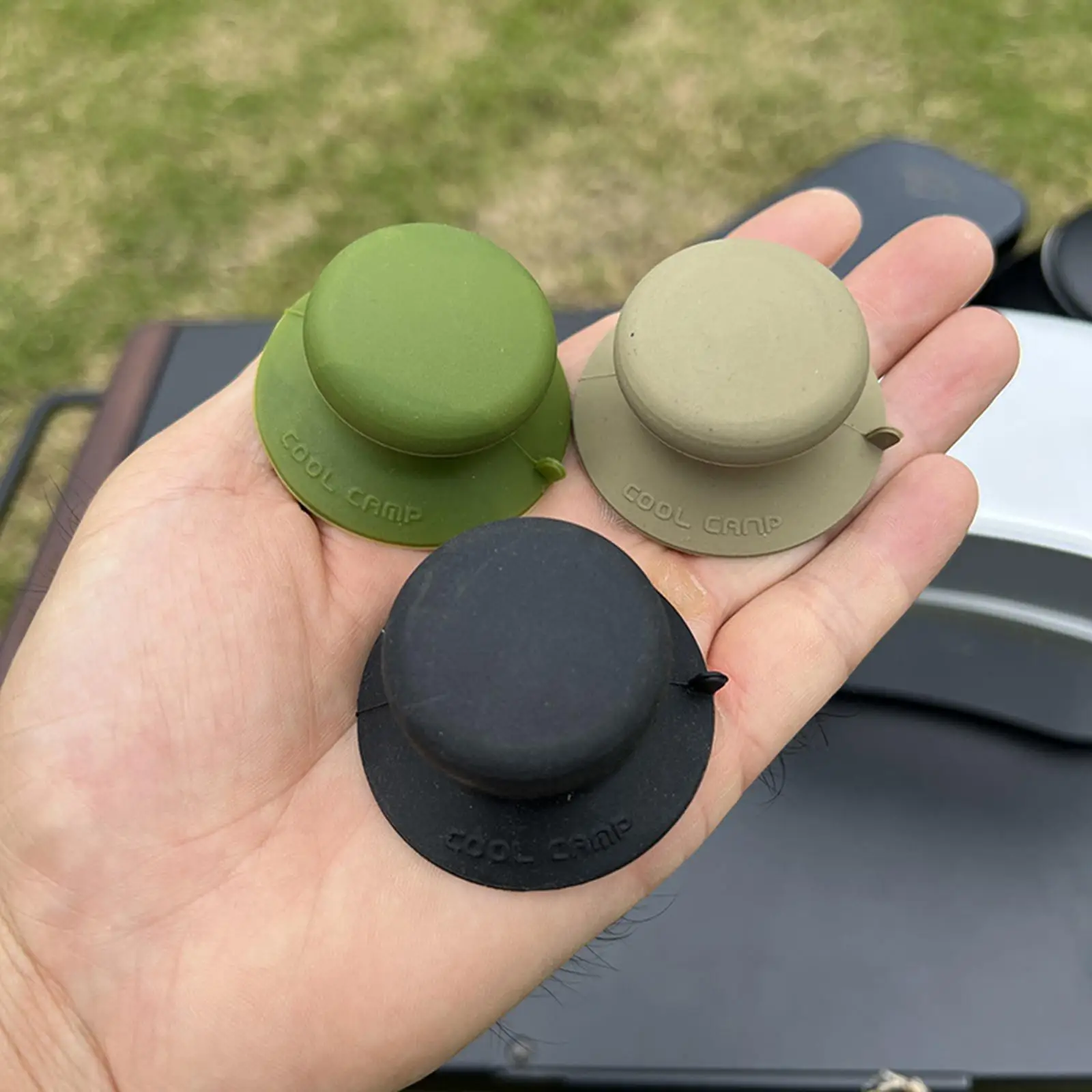 

Universal Silicone Pot Lid Handle Replacement Knob Non-Slip Heat Resistant Outdoor Cooking Accessory Compact Pan Lid Handle