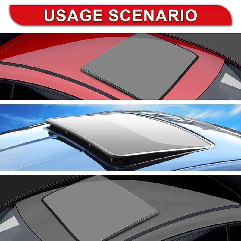 Car Accessories Universal Black Car Decoration Sunroof Roof Cover Car Decoration Sunroof Accessories