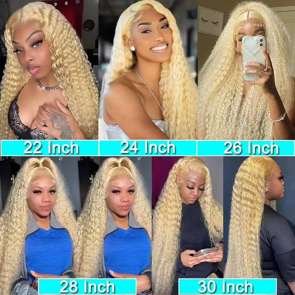 613 Lace Front Wigs Human Hair Blonde Wig Human Hair 13x4 200% Density Straight Lace Frontal Wigs Human Hair Blonde Wig