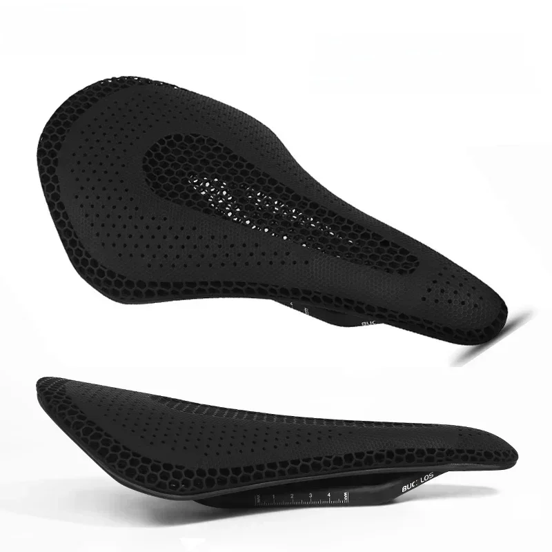 AliExpress BUCKLOS 3d Saddle Ultralight Carbon Saddle 143MM 155MM 3d Printed Bicycle Seat Honeycomb Road Mountain Bike Seat Cushion Nylon