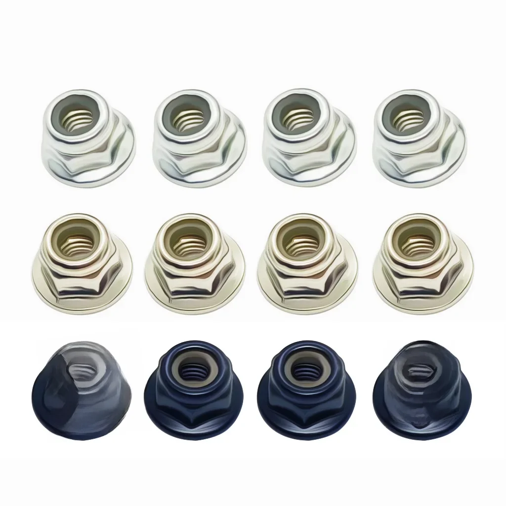 Écrou de blocage de roue M4 en métal, 4 pièces, pour 1/10 TRX4 TRX6 SCX10 90046 104009 DBX-10 RC voiture 4mm trou de vis M4 pièces d'écrou à bride