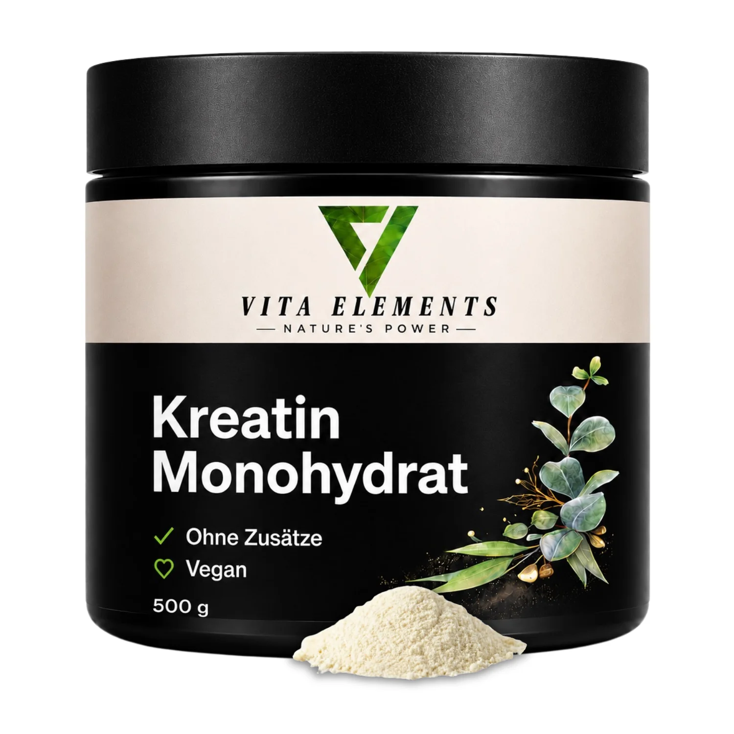 Polvere di Creatina Monoidrato | Testato in laboratorio in Germania | Integratori alimentari | Nutrizione sportiva | Con 3000 mg di creatina per porzione. | Senza aggiunte inutili