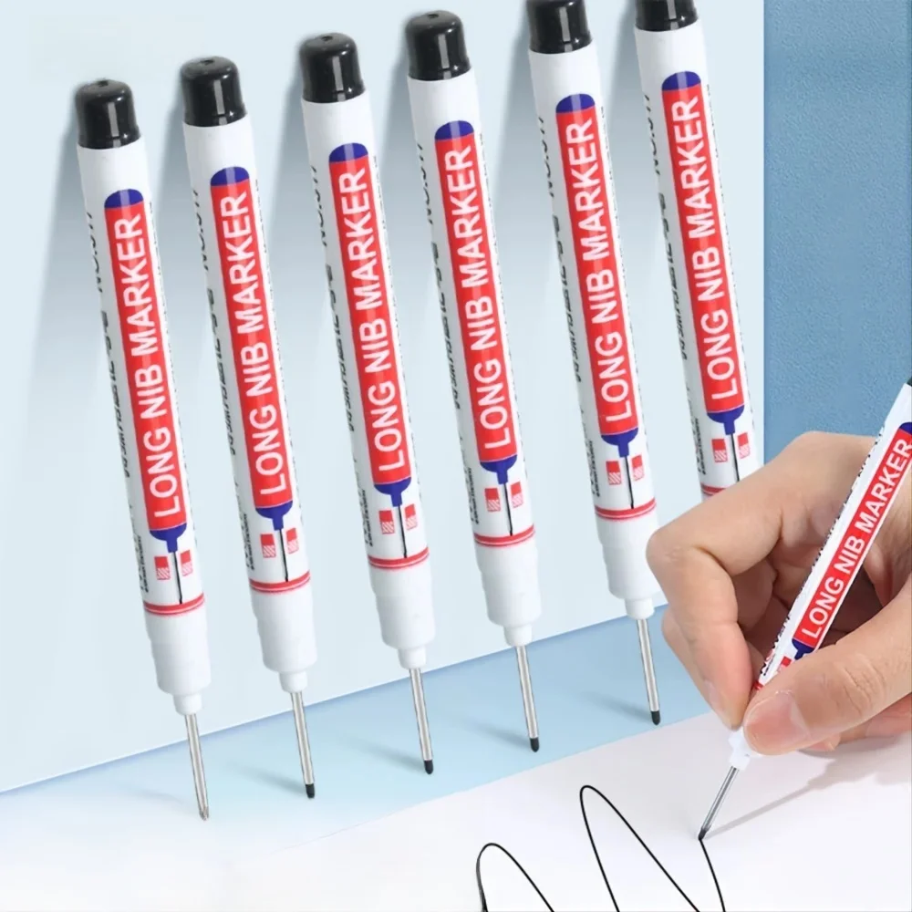 10 sztuk/zestaw wielofunkcyjny 20mm głęboki otwór z długą stalówką marker do metalowego pióra perforującego wodoodporne łazienka narzędzie do dekoracji drewna — zdjęcie 2