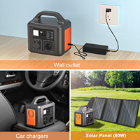 SBAOH Portable Power Station,600W (Peak 1200W) Solar Generator, 538.7Wh Battery for Home Backup, Power Outages,Outdoor Camping