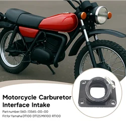 Motorcycle Carburetor Interface Intake Manifold Adapter Boots for Yamaha DT100 MX100 RT100 560-13565-00-00 560-13565-00 56013565