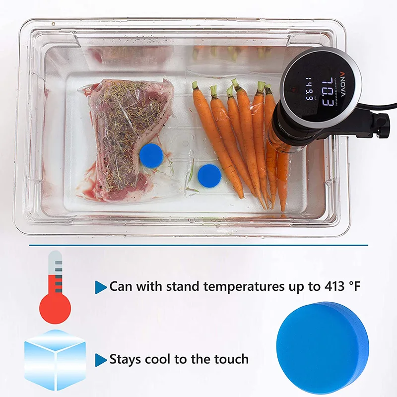 Sous Vide Magnets Weights Food Grade Silicone Magnet to Keep Bags Submerged Sous Vide Accessories to Stop Floating Bags
